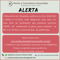 Edital de notificação do Ministério da Cidadania